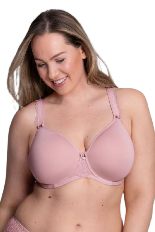 Rosa Faia Selma Underwire Spacer Bra, Rosewood (5637)