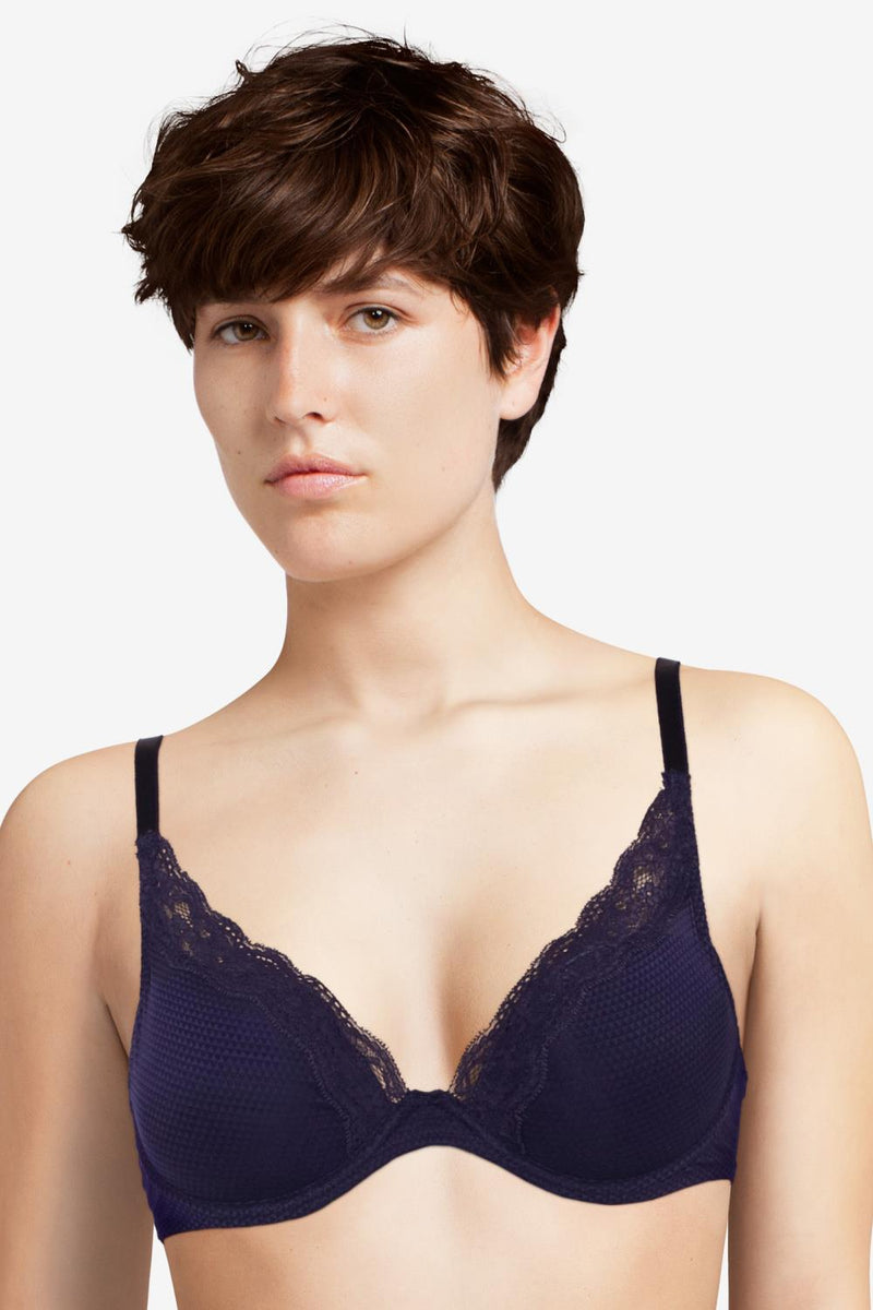 Passionata Brooklyn Plunge T-Shirt Bra 5701 Night Blue