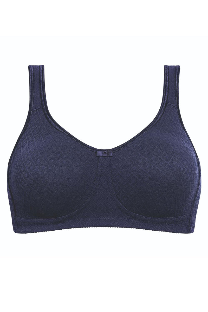 Amoena Mira Wireless Mastectomy Bra, Dark Blue (44687)