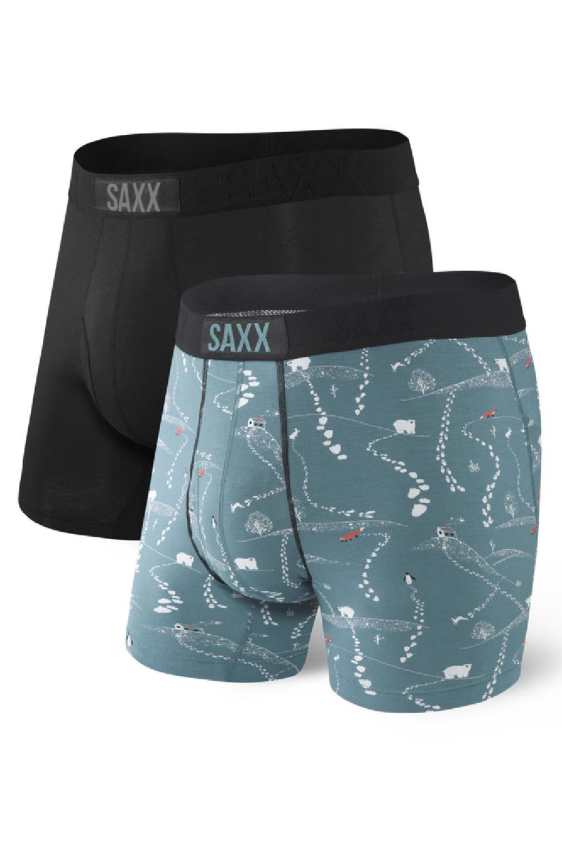 SAXX Ultra Boxer Brief 2/pk SXPP2U-FTB (Fresh Tracks/Black)