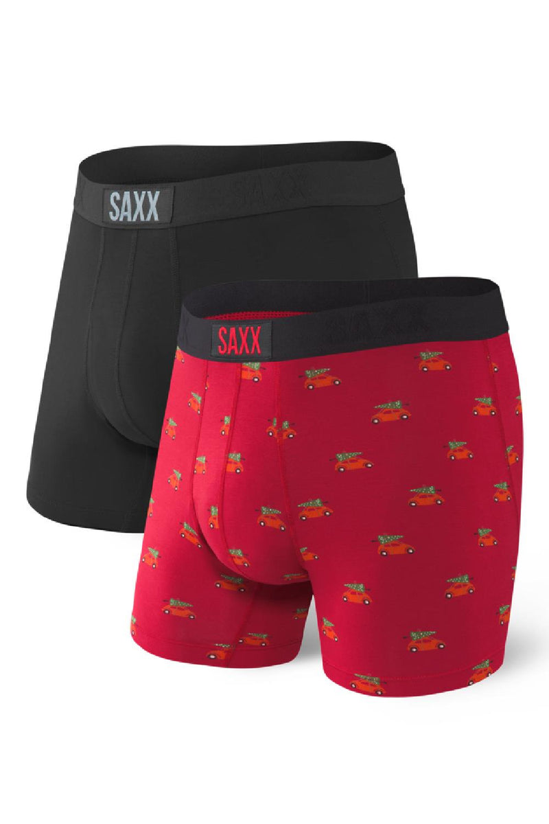 SAXX Vibe Boxer Brief 2/pk SXPP2V-HEB (Holiday Errand/Black)