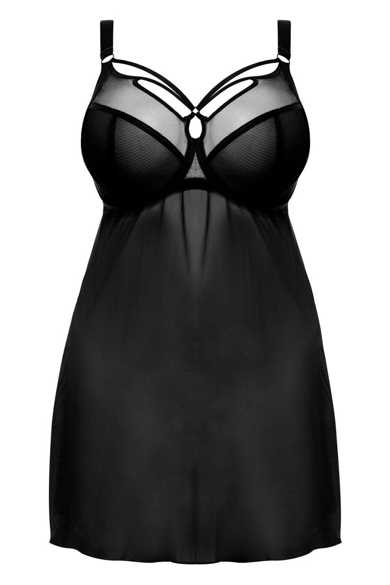 Elomi Sachi Underwire Babydoll, Black (EL4351)