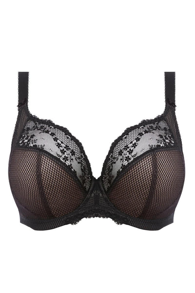 Elomi Charley Stretch Plunge Bra, Black (EL4382)