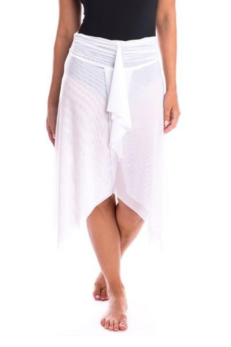 Togs White Mesh Frill Skirt Cover Up 20AS735