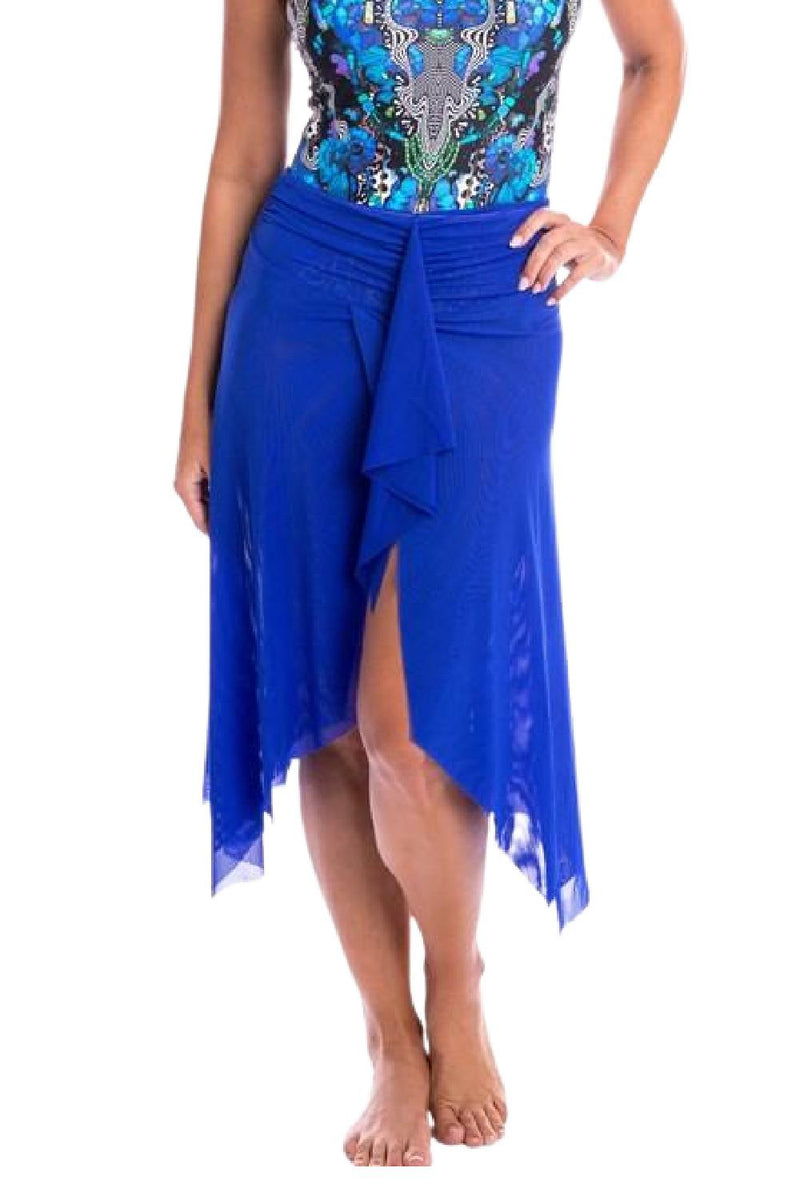 Cobalt Mesh Frill Skirt Cover Up 20AS1234
