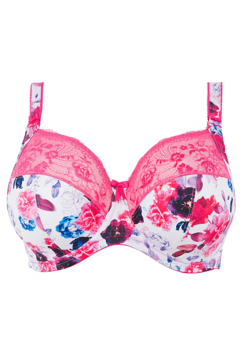 Elomi Morgan Stretch Banded Bra, Pink Floral (EL4110)