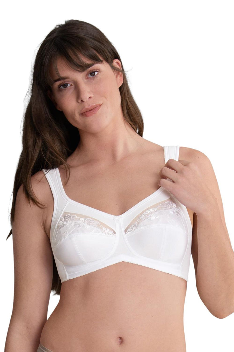 Bra model 1381 big breastfeeding stiffened Color: white, Size: 90G