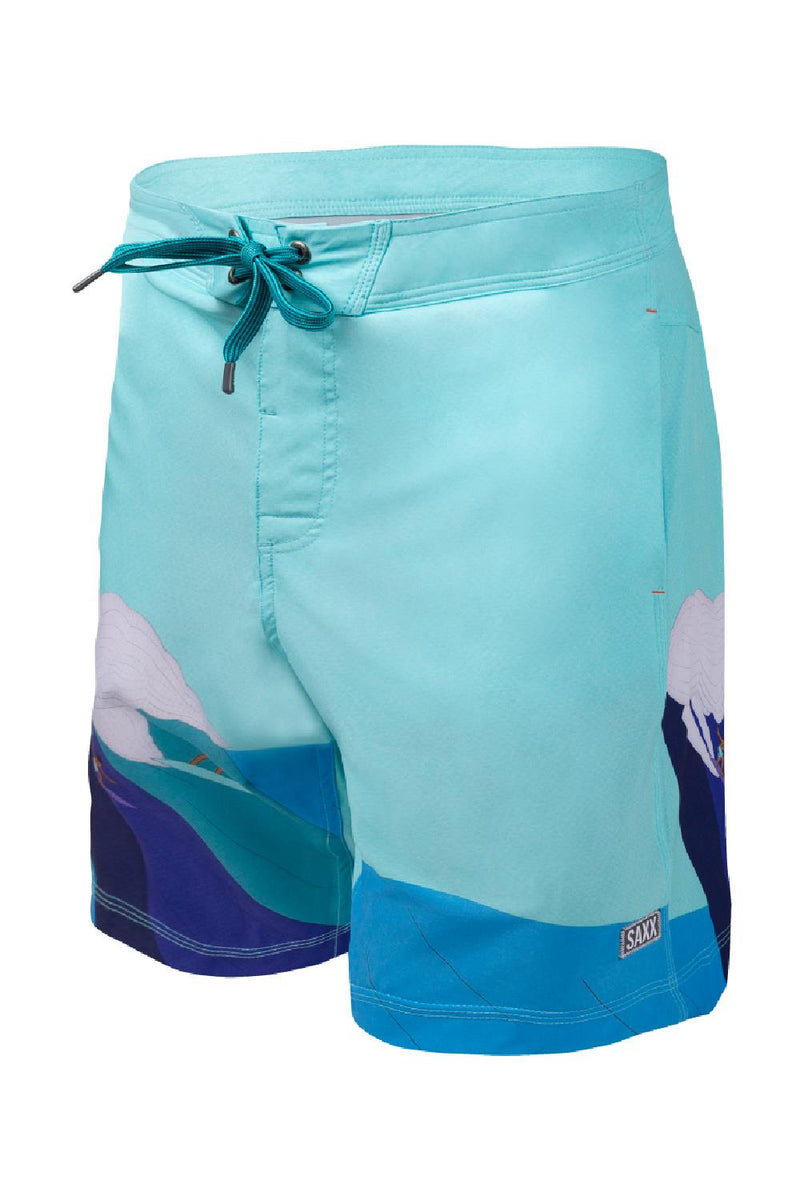 SAXX Betawave 9" Swim Shorts 19” SXSW02L-BRG (Blue Riding Giants)