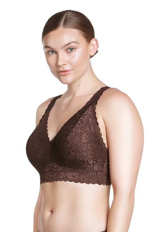 Parfait Adriana Wire Free Lace Bralette, Deep Nude (P5482)