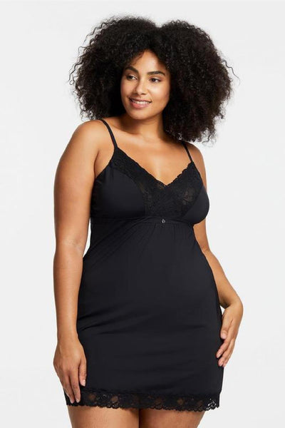 Montelle Bust Support Chemise, Black (9394)