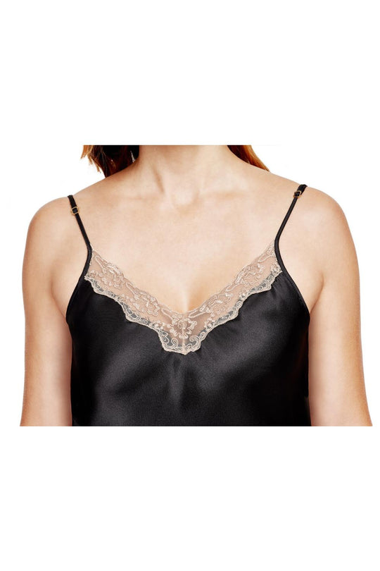 Shadowline Charming Silky Ballet Nightgown, Black (4502)