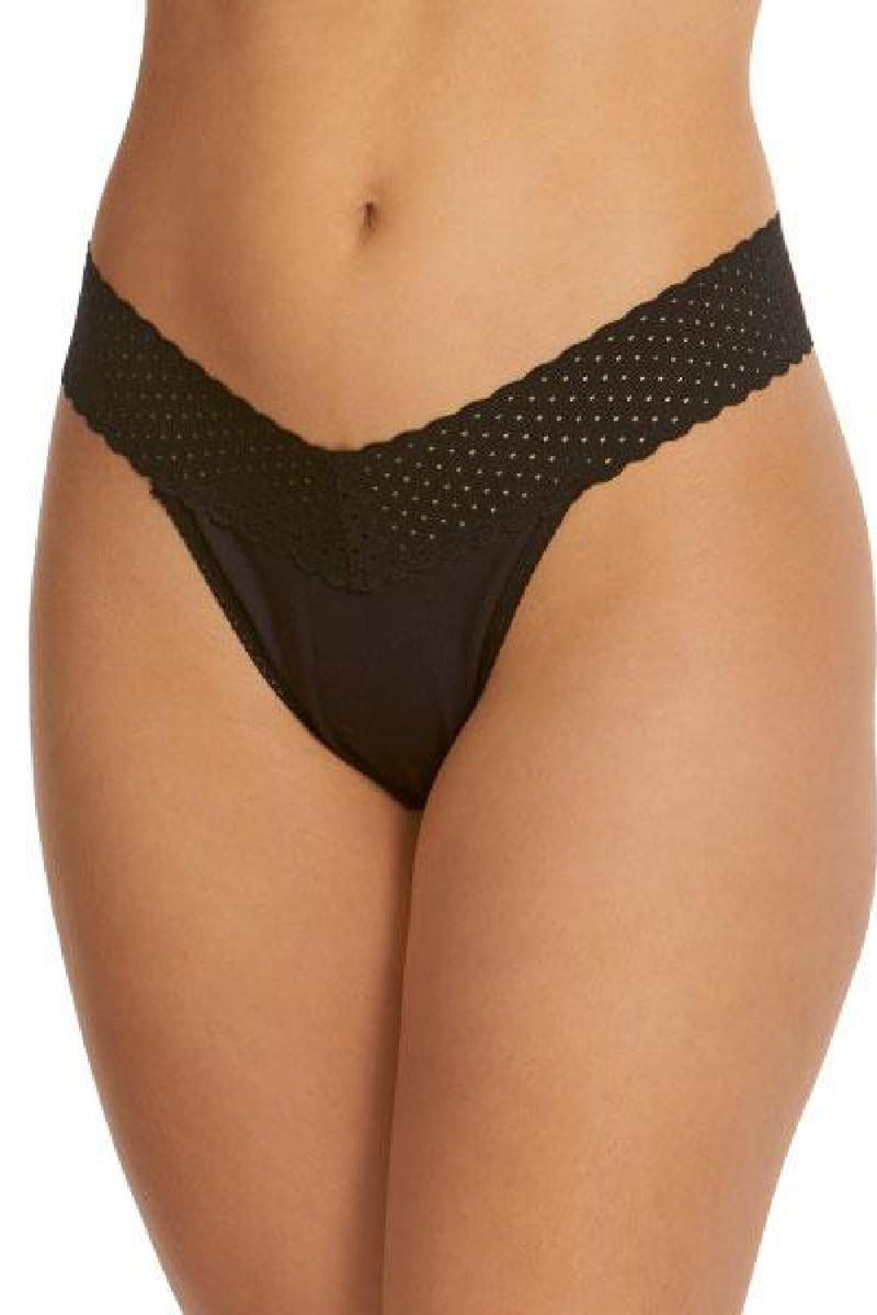 Hanky Panky Eco Cotton Original Rise Thong 791101 Black