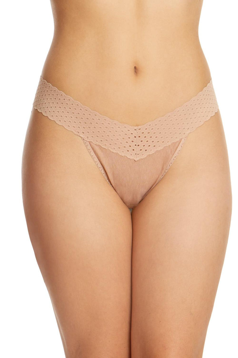 Hanky Panky Eco Cotton Original Rise Thong, Praline (791101)