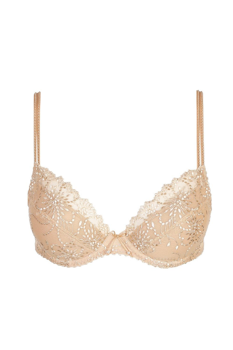 Buy Monmoine Push up Bra with Transparent Strap-Beige (A, beige1