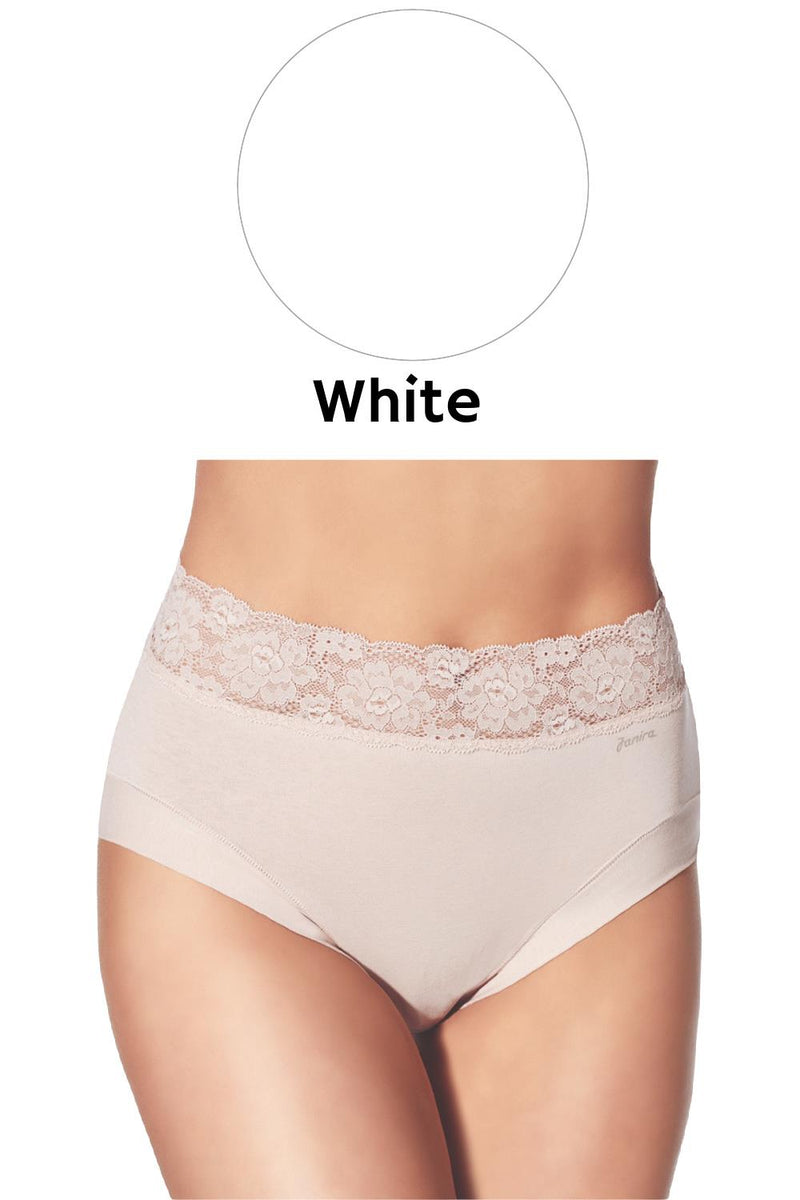 Janira Dolce Cinture High Waist Brief, White (31785)