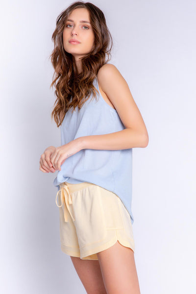 PJ Salvage V-neck Tank Top, Sky Blue (RYELTK)