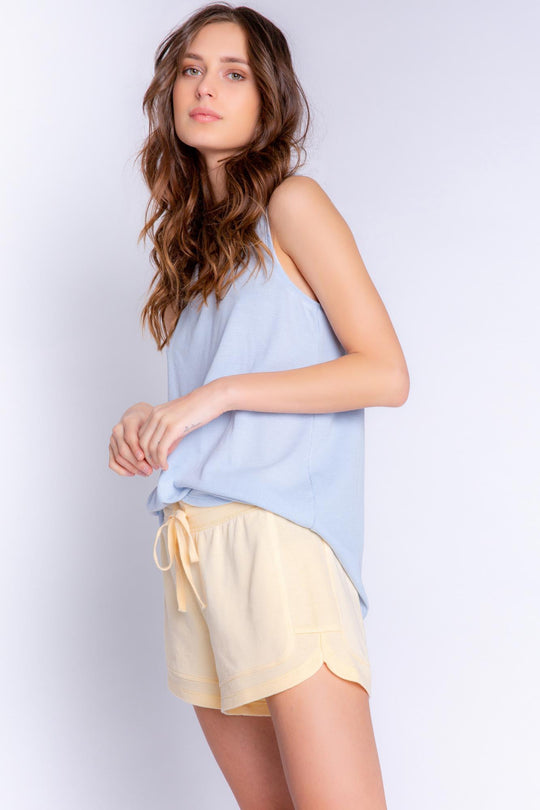 PJ Salvage V-neck Tank Top, Sky Blue (RYELTK)