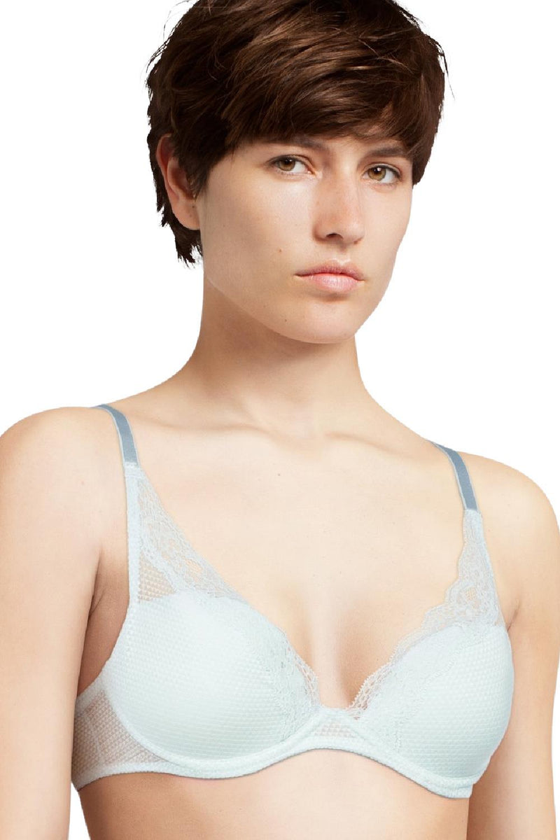 Passionata Brooklyn Plunge T-Shirt Bra 5701 Blue Ballade