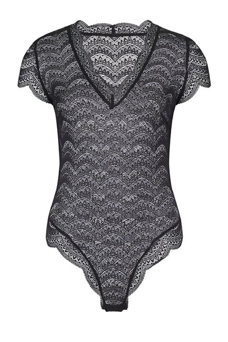 Simone Perele Karma Bodysuit,  Black (12V510)