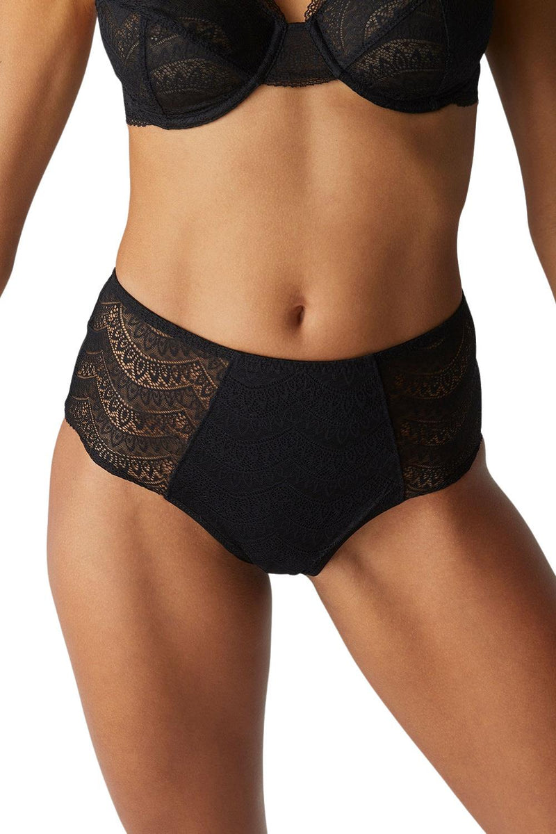 Simone Perele Karma High Waisted Brief, Black (12V770)