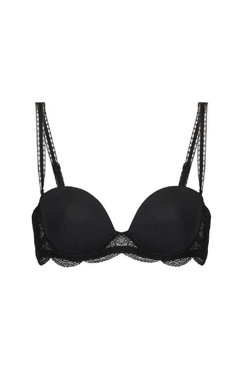 Simone Perele Karma Strapless Plunge Bra, Black (12V302)