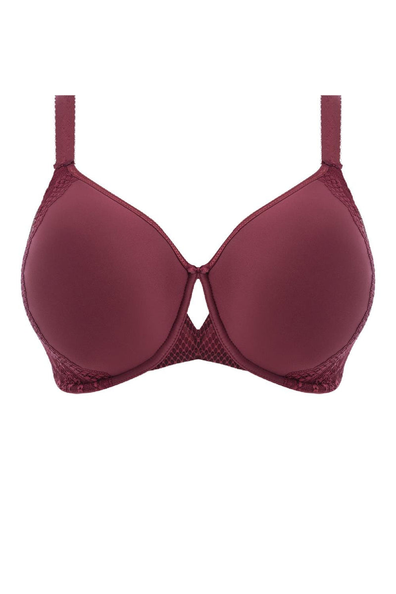 Elomi Charley Bandless Spacer Moulded Bra, Aubergine (EL4383)