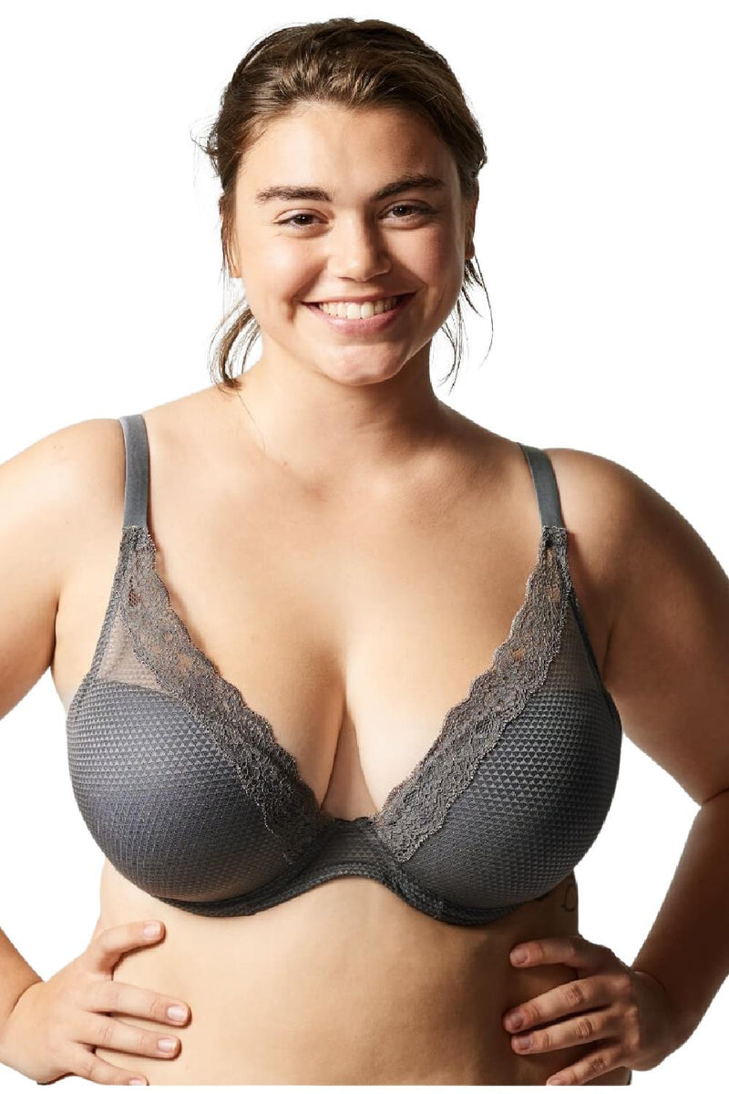 Passionata Brooklyn Plunge T-Shirt Bra 5701 Smokey Grey