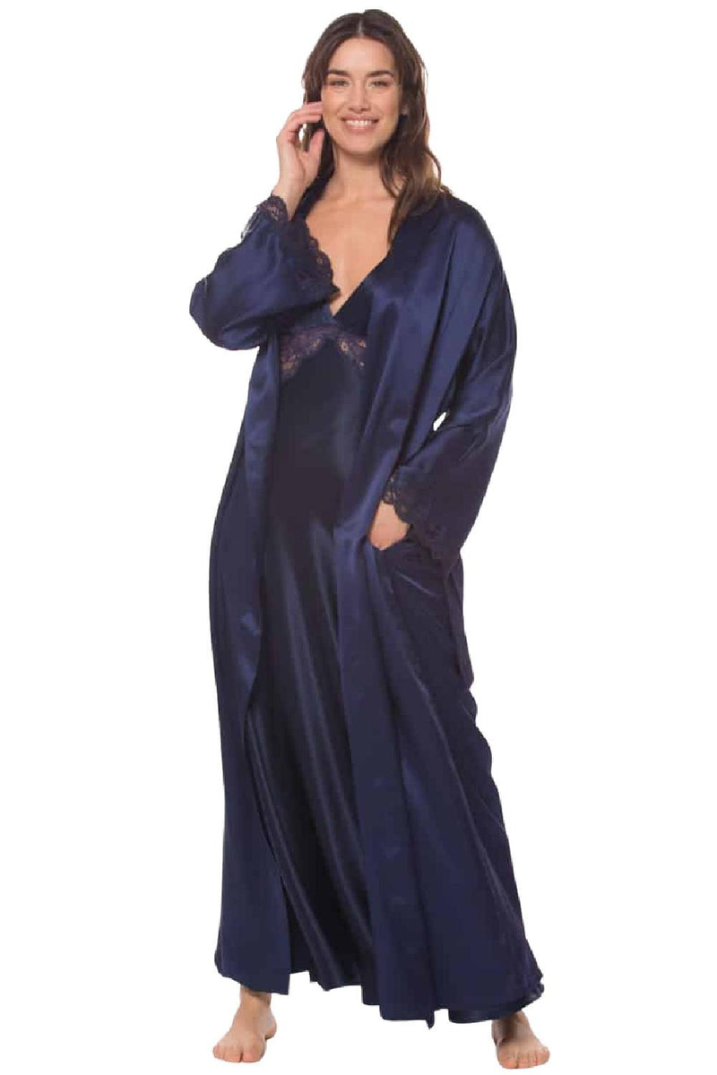 Christine Boudoir Long Robe BIJR8050 Midnight