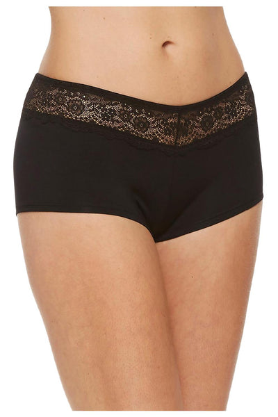 BodyBliss Breeze Collection Boyshort, Black (9407)