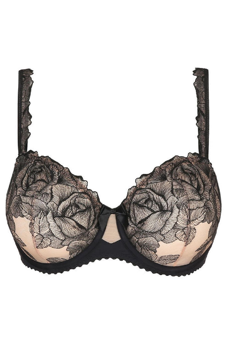 PrimaDonna Belgravia Vertical Seam Balcony Bra, Black (0163222)