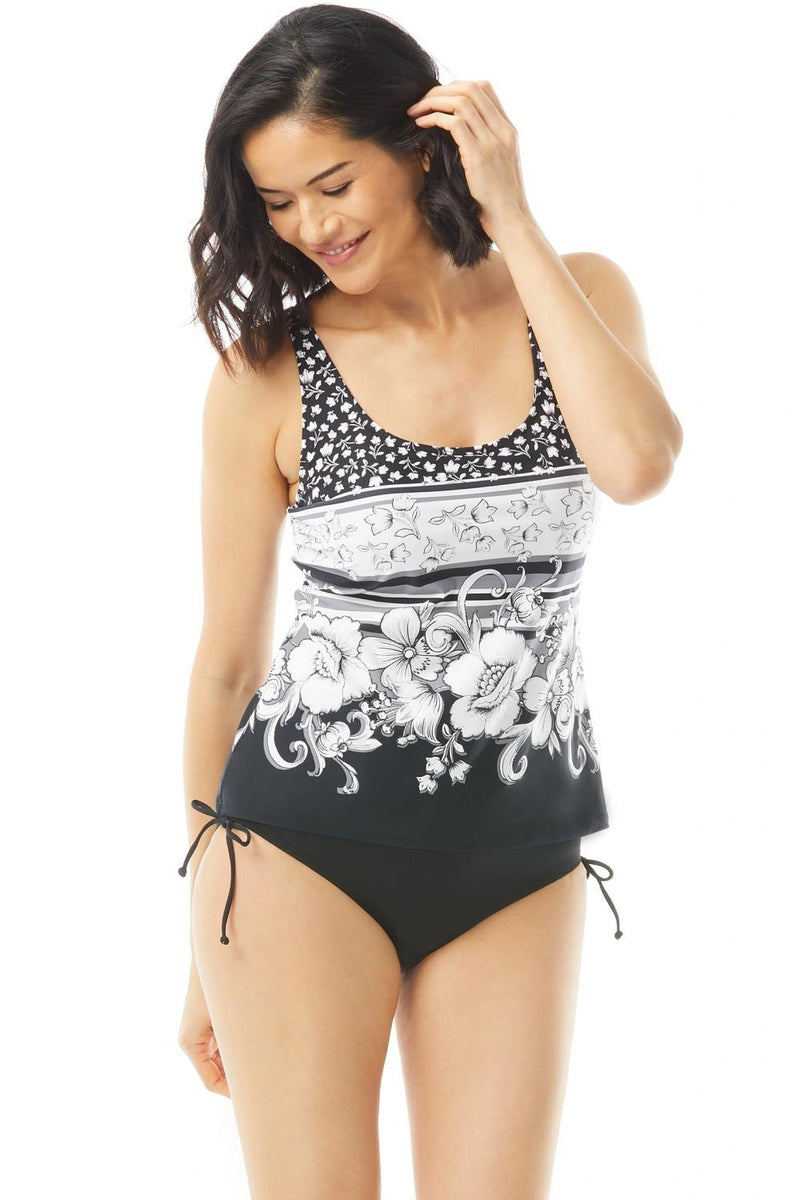 Beach House Julie Underwire Tankini Top, Black (H61950)