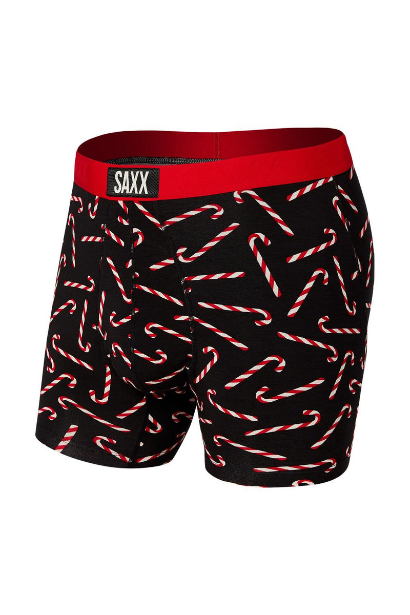 SAXX Vibe Boxer Brief SXBM35-CCB (Black Candy Canes)