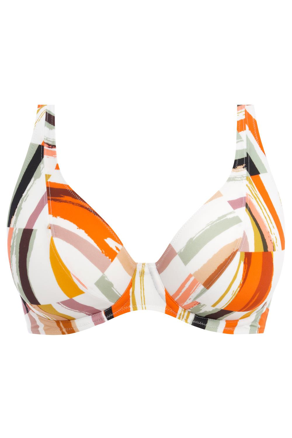 Jewel Cove Raspberry High Apex Bikini Top From Freya