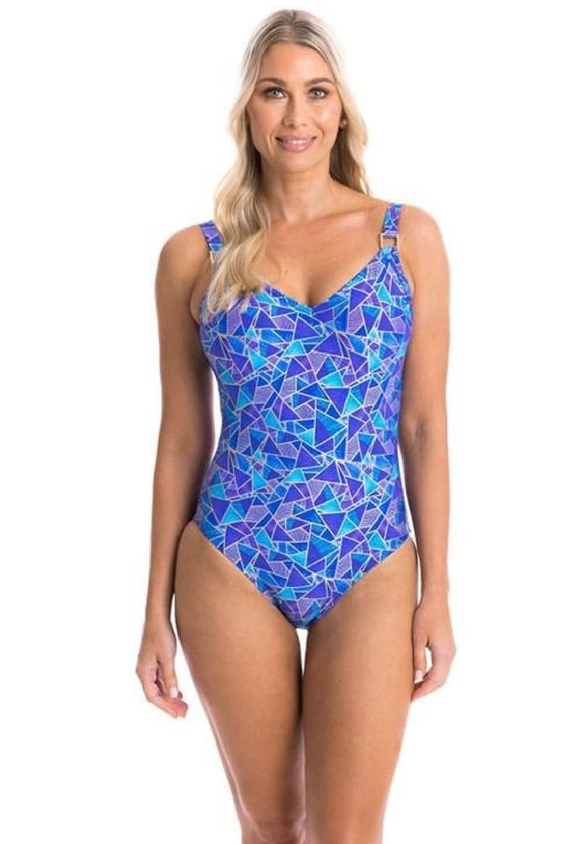 Togs Mosaic Calypso V-neck Swimsuit 21P3240