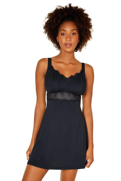 Cosabella Allure Sleep Curvy Chemise ALLSW2722 Black