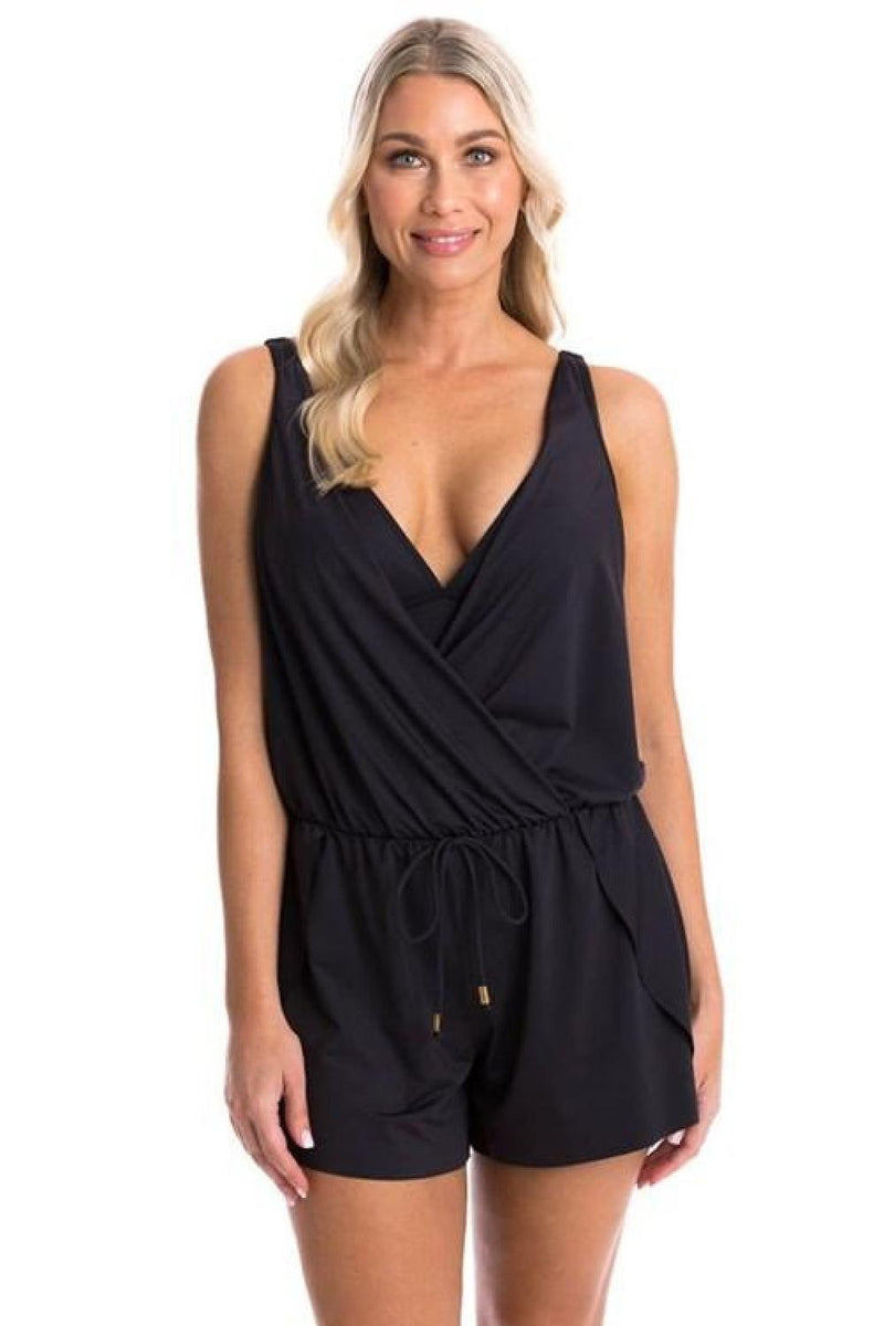 Togs Solid Romper One Piece, Black 21S0144