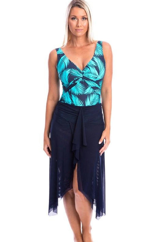 Togs Navy Mesh Frill Skirt 20AS235