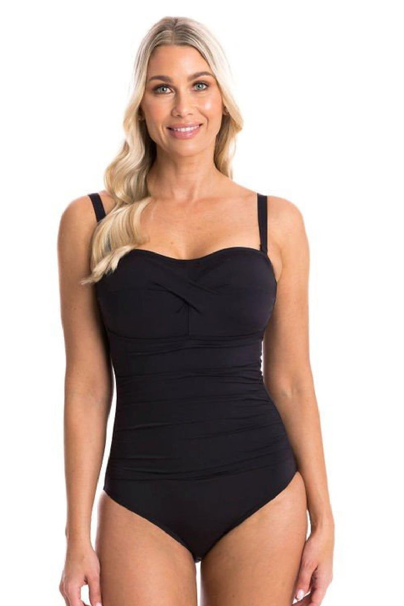 Togs BLACK Ombre Bandeau Swimsuit 1001012