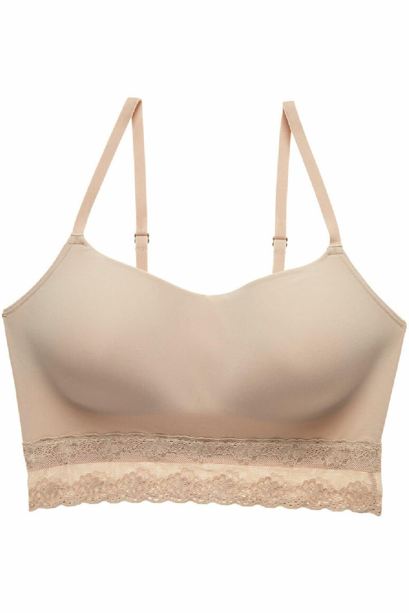 Natori Bliss Perfection Wireless Plunge Bralette, Cafe (723092)