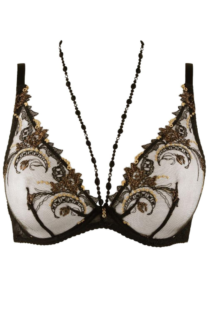Aubade Amour Precieux Underwired Triangle Bra, Diamant Noir (UDF12)