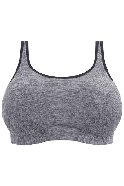 Goddess Sport Soft Cup Sports Bra, Pewter Heather (GD6913)