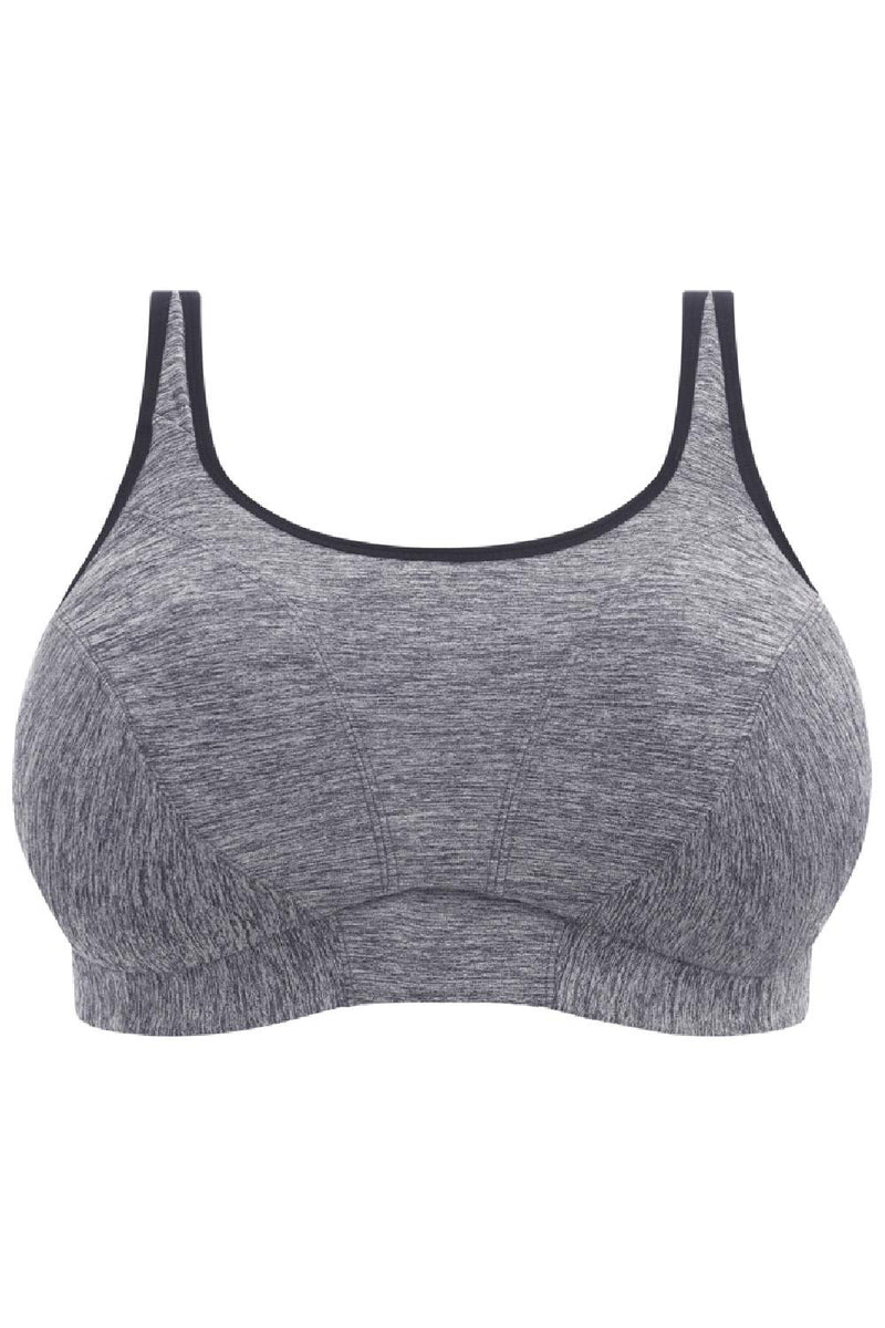 Goddess Sport Soft Cup Sports Bra, Pewter Heather (GD6913)