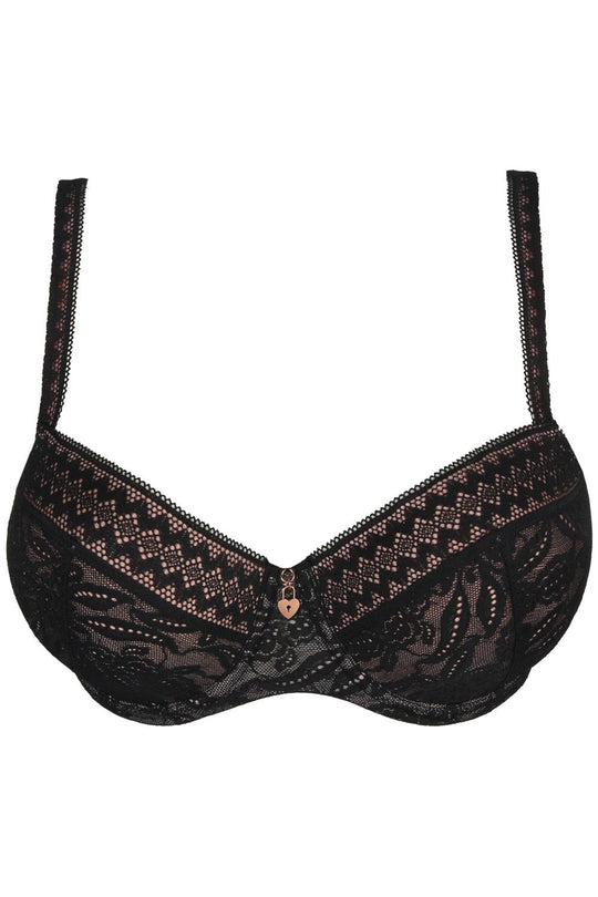 PrimaDonna Twist Palermo Balcony Vertical Seam Bra, Black (0142092)