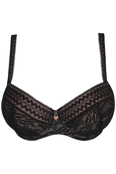 PrimaDonna Twist Palermo Balcony Vertical Seam Bra, Black (0142092)
