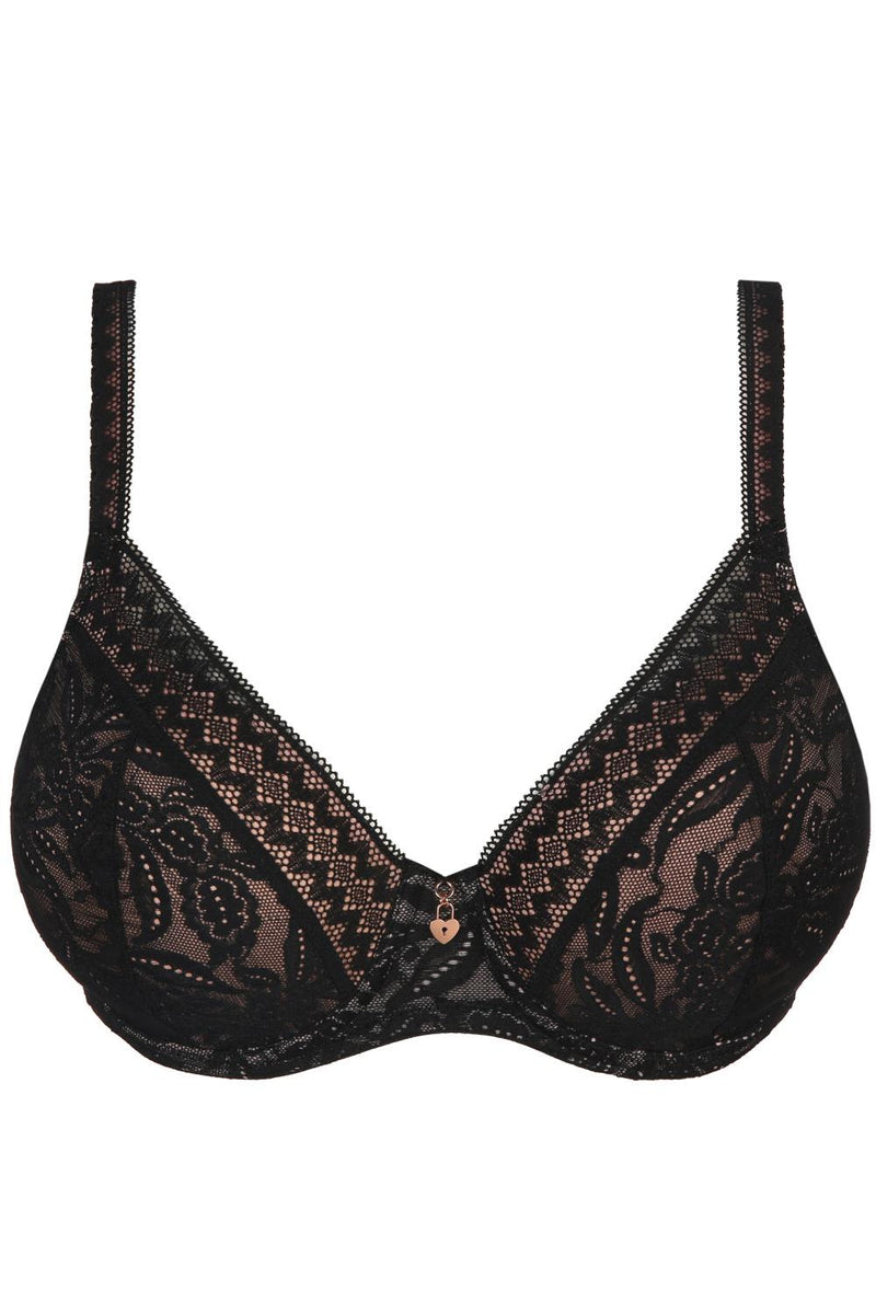 PrimaDonna Twist Palermo Heart Shaped Bra, Black (0242090)