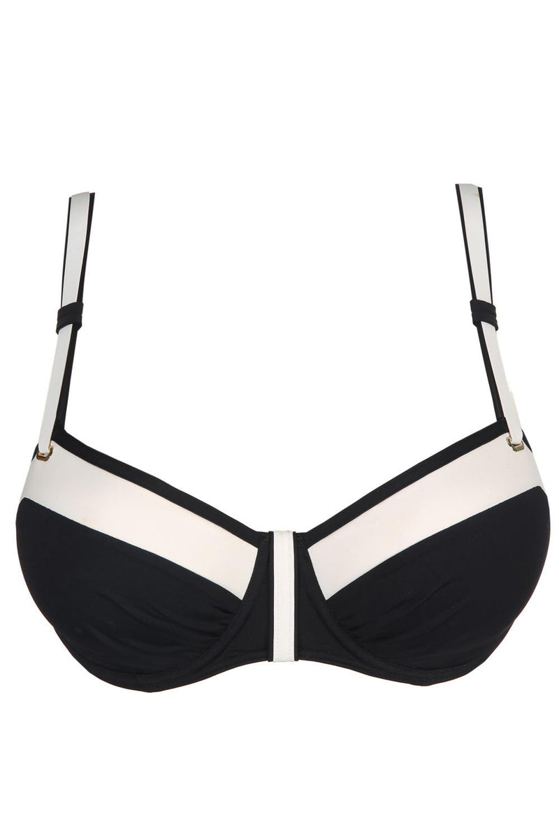 PrimaDonna Swim Istres Balcony Bikini Top, Black (4008516)