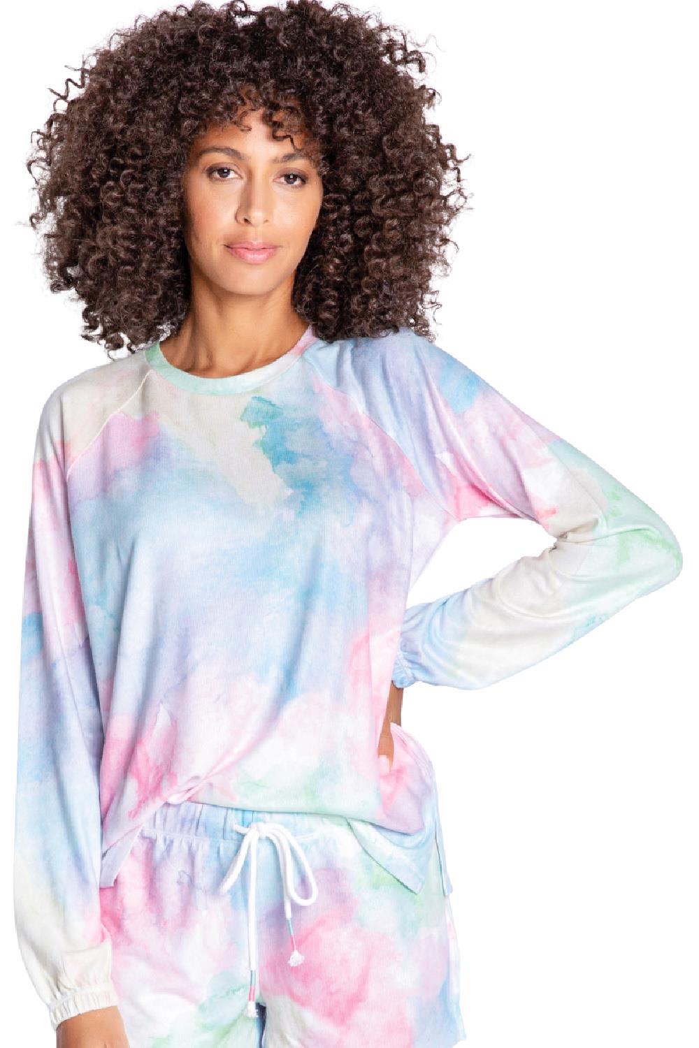 PJ Salvage Watercolor Expressions L/S Top RCWELS My Top Drawer