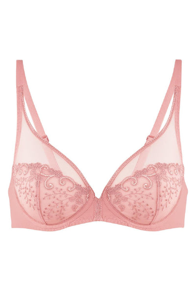 Simone Perele DÉLICE Full Coverage Plunge Bra, Peachy Pink (12X319)