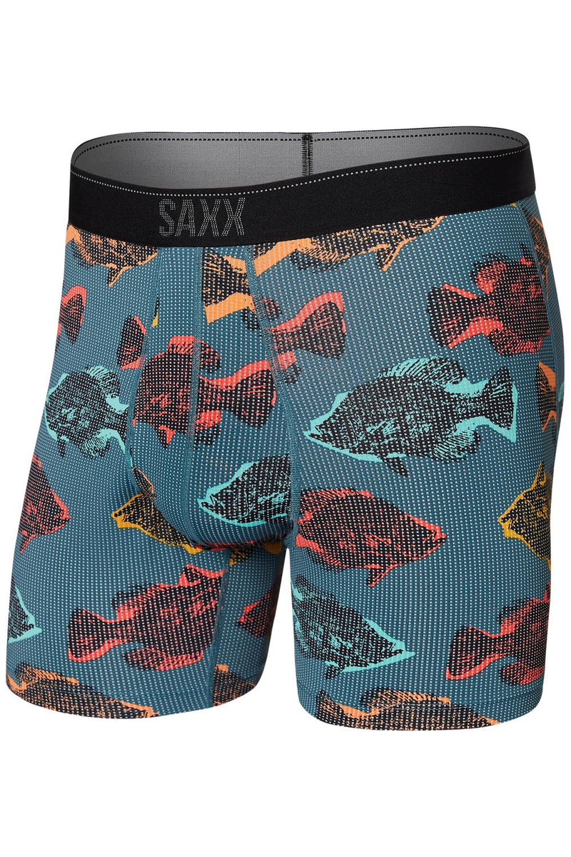 SAXX Quest Boxer Brief SXBB70F-SFB (Shadow Fish-storm blue)