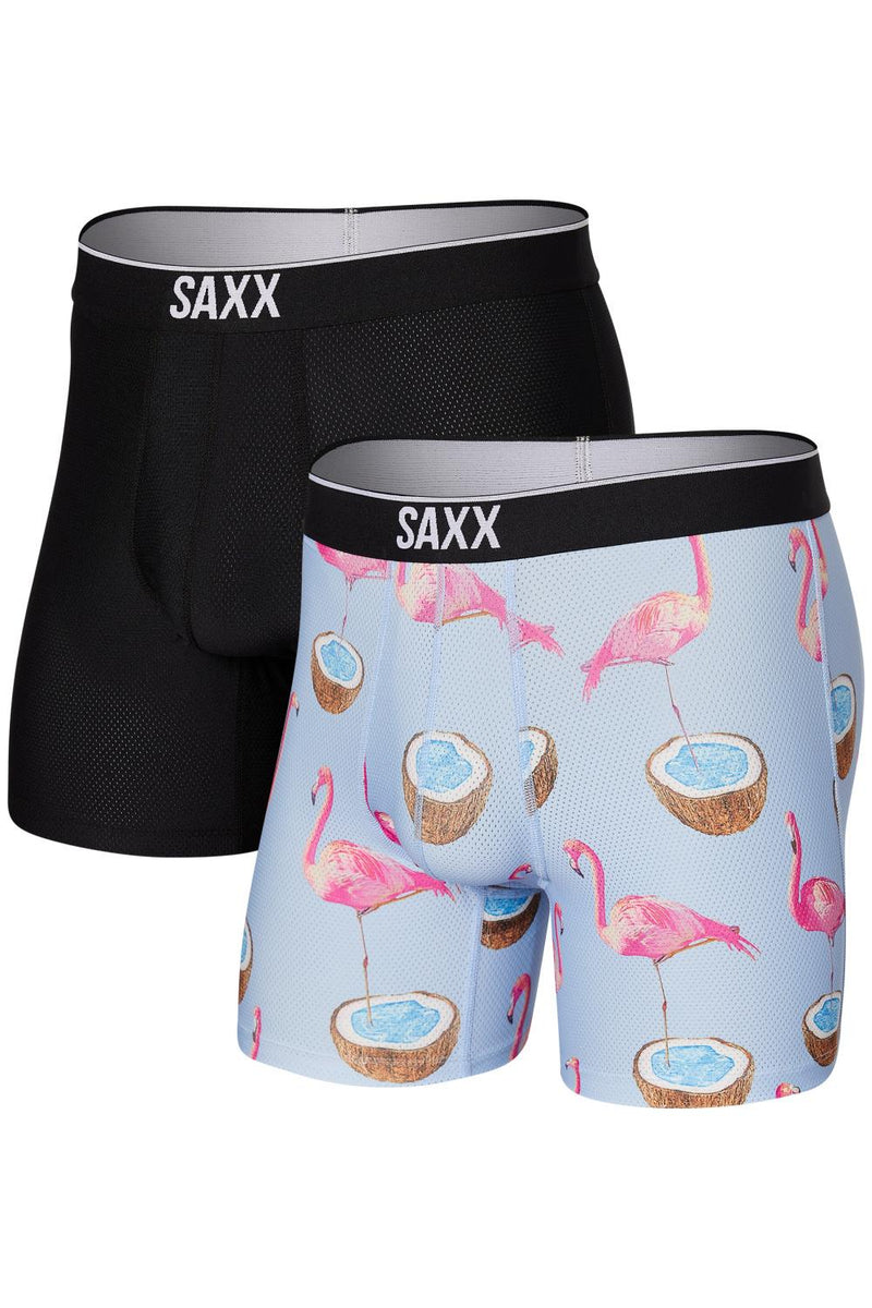 SAXX Volt Boxer Brief 2-pack SXPP2T-FST (Flamingo Dream / Black)